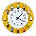 Yanscian Wall Clock with Minifigures Silent NonTicking Display Case Frame Building Block DIY Wall Decor for Kids Room Bedrooms 24 Minifigures Included - Image 4