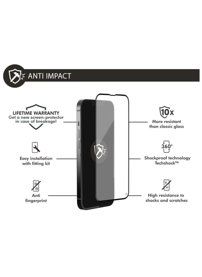FORCE - Force Glass iPhone 13 / 13 Pro / 14 3D Anti Impact Screen Protector Lifetime Warranty - Image 1