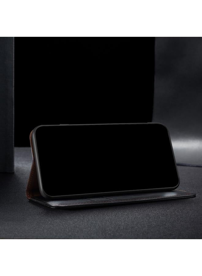 S-TOP Case For Samsung Galaxy A12 5G Simple Wax Crazy Horse Texture Horizontal Flip Leather Case with Card Slots & Wallet - Image 5