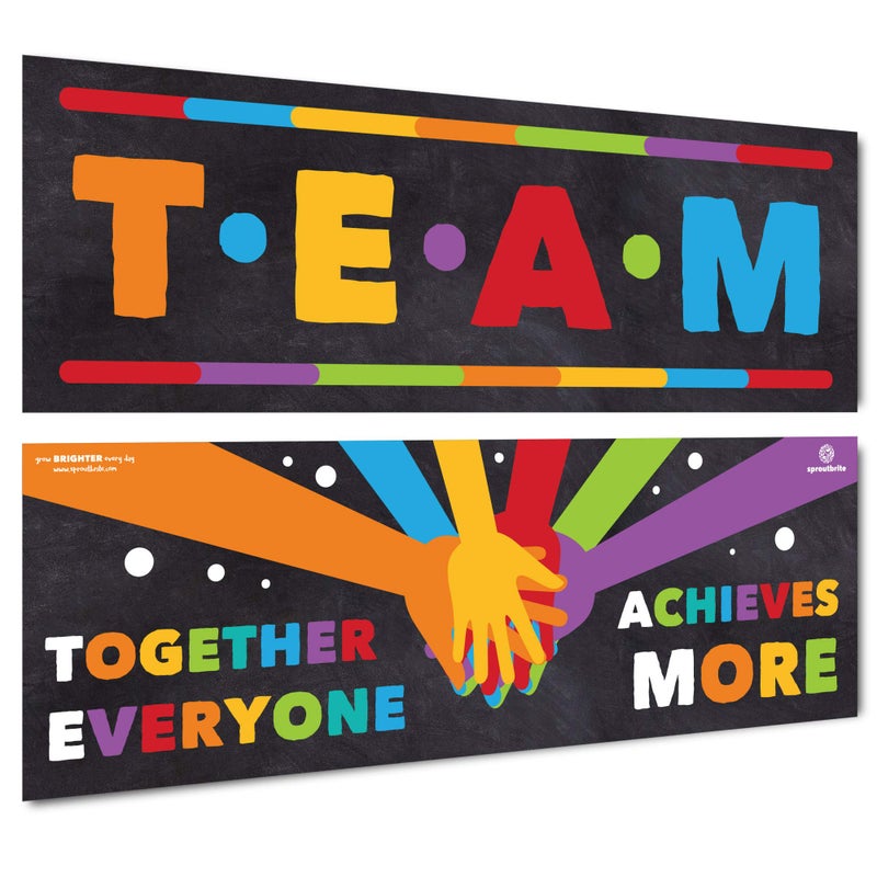 Sproutbrite Classroom Decorations - Banner and Poster for Teachers - Bulletin Board and Wall Decor for Pre School, Elementary and Middle School (Multicolor2) - Image 5