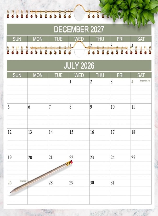 Getvow 2026-2027 Calendar- Wall Calendar 2026-2027 Runs from July 2026 to December 2027-18 Months Calendar with Thick Paper for Home or Office, 8.5 x 11 Inches, Green - Image 5