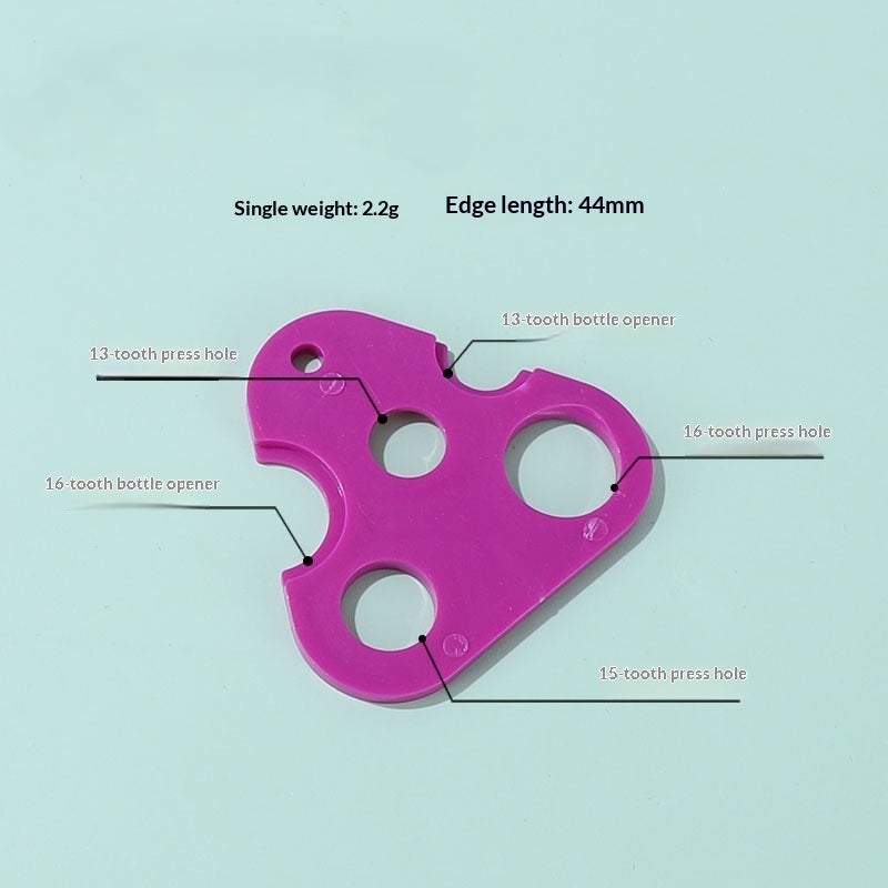 Roller Bottle Opener: Purple Ergonomic Triangle Grip - Universal Compatibility Roller Bottle Disassembler for Aromatherapy Refills, DIY Essential Oil Blending and On-the-Go Use - Image 2