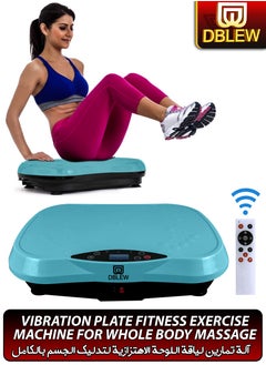DBLEW 3D Vibration Plate Whole Body Exercise Machine Oscillation Pulsation Motion Platform Weight Loss Shaping ABS Toning Oscillation Motion Fitness Plate Workout Back Head Foot Neck Calf Shoulder Arm Chest Pain Relief Muscles Massager Tissues Home Gym Burn Calories Faster 120 Vibrate Modes  - Image 1