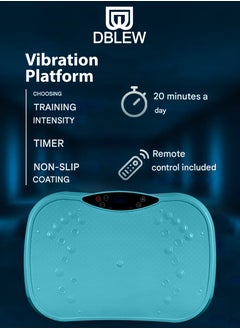 DBLEW 3D Vibration Plate Whole Body Exercise Machine Oscillation Pulsation Motion Platform Weight Loss Shaping ABS Toning Oscillation Motion Fitness Plate Workout Back Head Foot Neck Calf Shoulder Arm Chest Pain Relief Muscles Massager Tissues Home Gym Burn Calories Faster 120 Vibrate Modes  - Image 3