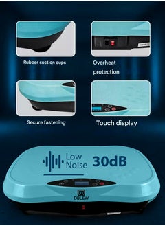 DBLEW 3D Vibration Plate Whole Body Exercise Machine Oscillation Pulsation Motion Platform Weight Loss Shaping ABS Toning Oscillation Motion Fitness Plate Workout Back Head Foot Neck Calf Shoulder Arm Chest Pain Relief Muscles Massager Tissues Home Gym Burn Calories Faster 120 Vibrate Modes  - Image 4