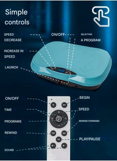 DBLEW 3D Vibration Plate Whole Body Exercise Machine Oscillation Pulsation Motion Platform Weight Loss Shaping ABS Toning Oscillation Motion Fitness Plate Workout Back Head Foot Neck Calf Shoulder Arm Chest Pain Relief Muscles Massager Tissues Home Gym Burn Calories Faster 120 Vibrate Modes  - Image 5