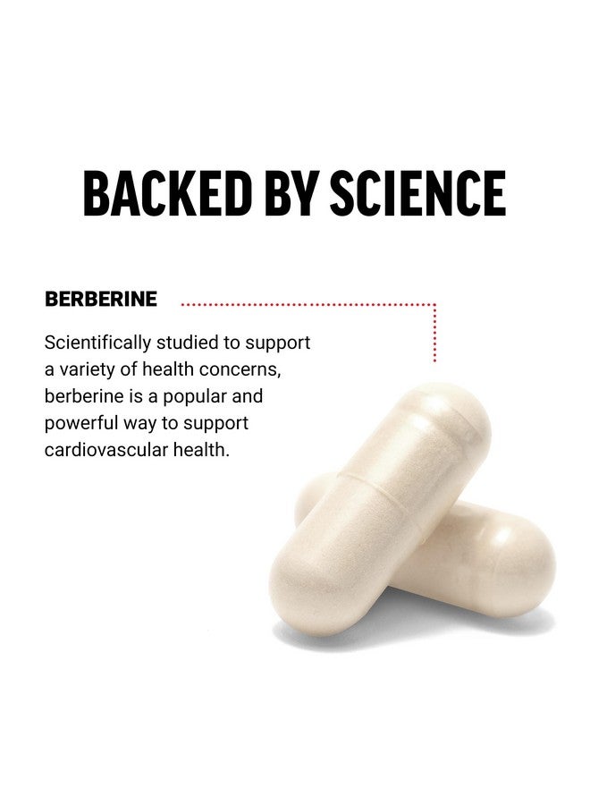 Force Factor FORCE FACTOR Berberine 500mg Supplement, Cardiovascular Support Supplement, Supports Heart Health, Premium Quality, Vegan, No Gelatin, Non-GMO, 60 Vegetable Capsules  - Image 3