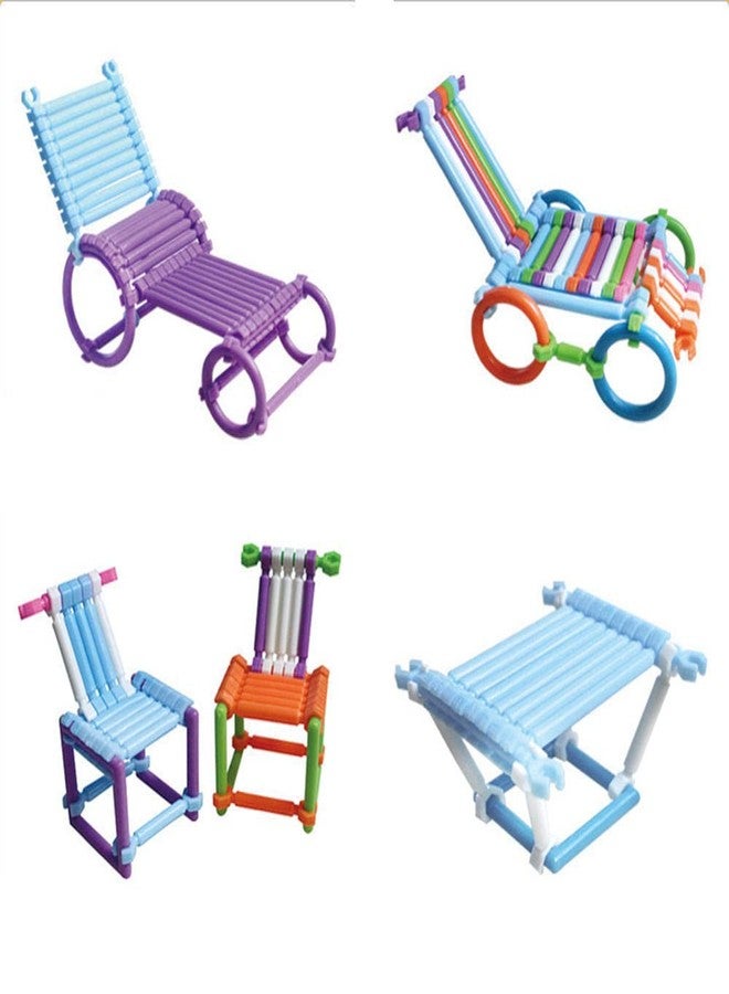 Petrichor Mega Jumbo Pack Multi Colored DIY Educational Building Blocks Smart Stick with Different Shape Game Set for Kids (Multicolor) Building - Image 3