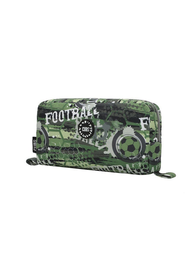 Cubs Senior Army Green Football MultiColor Pencil Case - Image 2