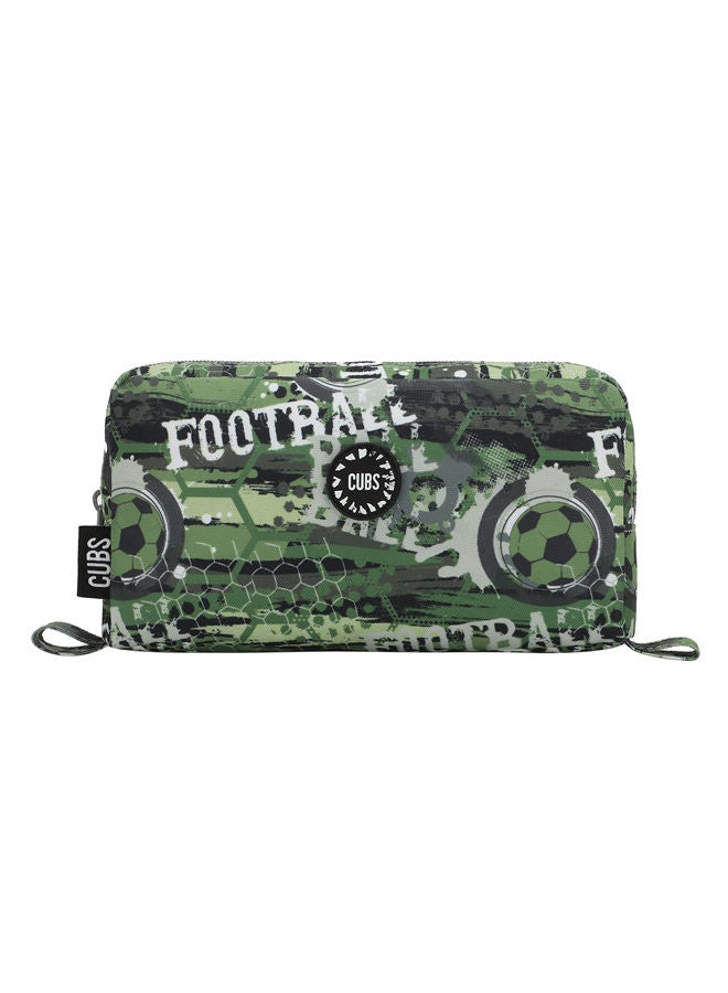 Cubs Senior Army Green Football MultiColor Pencil Case - Image 1
