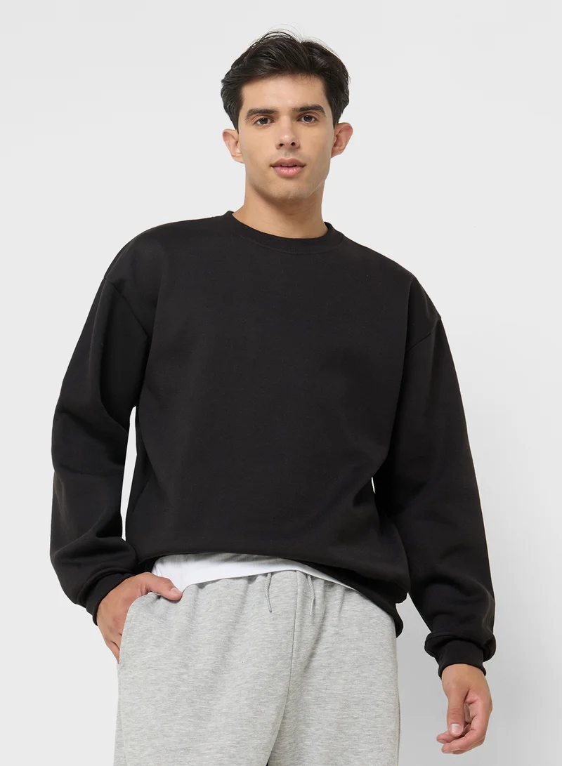 Seventy Five Basics Oversized Basic Sweatshirt