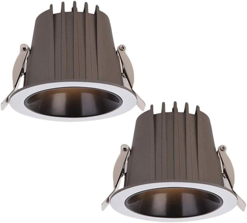 RecessedLightingModernDownlights3.1-inchIP67WaterproofLightsforShower2PacksAluminumSimpleCanLights,CeilingSpotlightBaffleTrim - Image 1