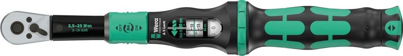 Wera 05075690001 ClickTorque Lock A 5 Torque wrench adjustable Torque Lock function reversible ratchet clockwise torque operation 2525 Nm 14 x 2525 Nm - Image 2