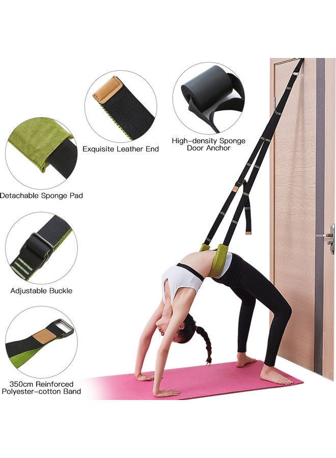 NIBEMINENT 350cm Adjustable Training Yoga Belt For Home Fitness 28 x 7 16cm  - Image 3