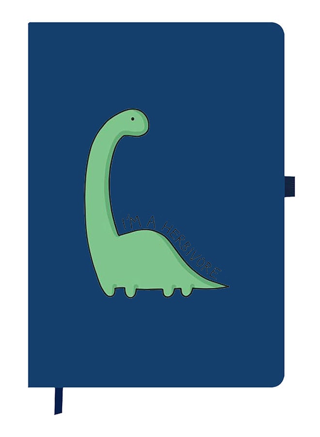 Theodor Designer A5 Thick Blue Hardcover Notebook Dino - Image 1