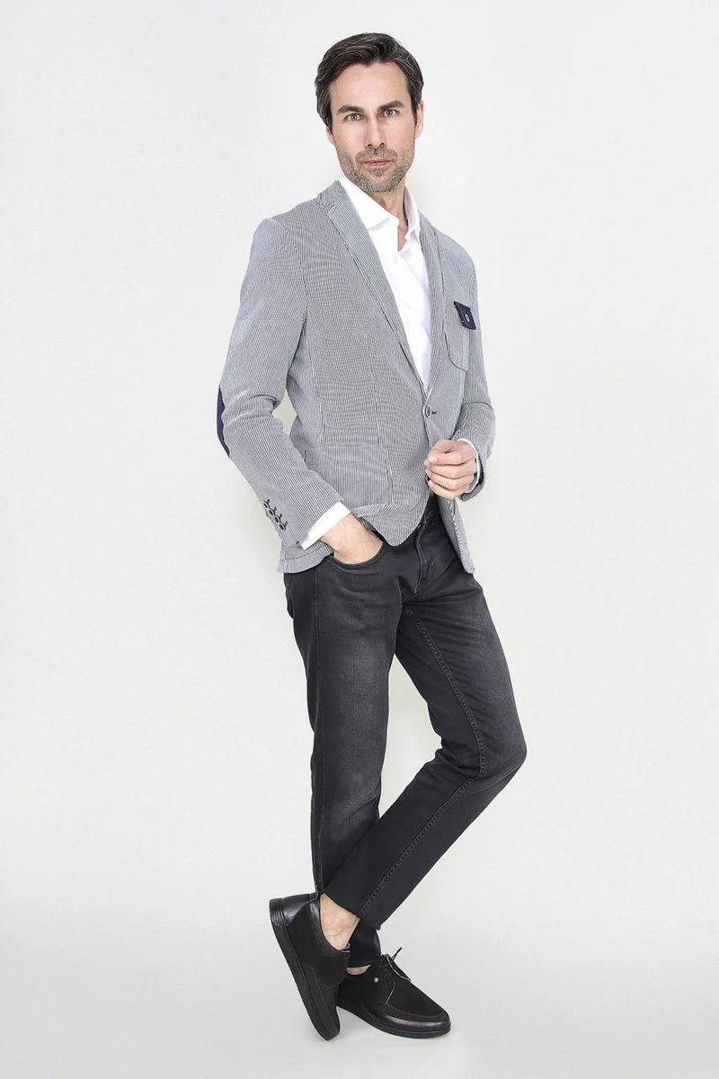Alexander Gardi Alexandergardı Striped Slim Fit Jacket, New Season (E20-146503)
