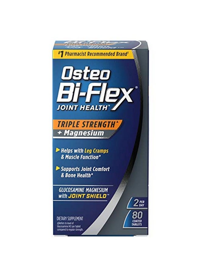 Osteo Bi-Flex Triple Strength Joint Supplement With Glucosamine & Magnesium Gluten Free 80 Tablets  - Image 1