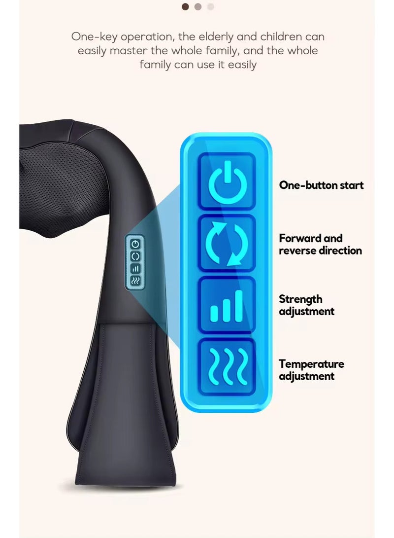 Shiatsu Neck & Back Massager with Heat – Deep Tissue 3D Kneading Massage Pillow for Shoulder, Neck & Back Pain Relief – 3-Pack Bundle Save AED48 - Image 5