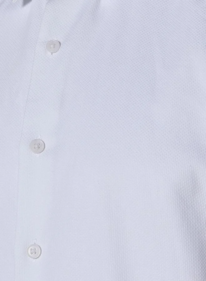Splash FAV Men Regular Fit Collared Textured Long Sleeves Shirt