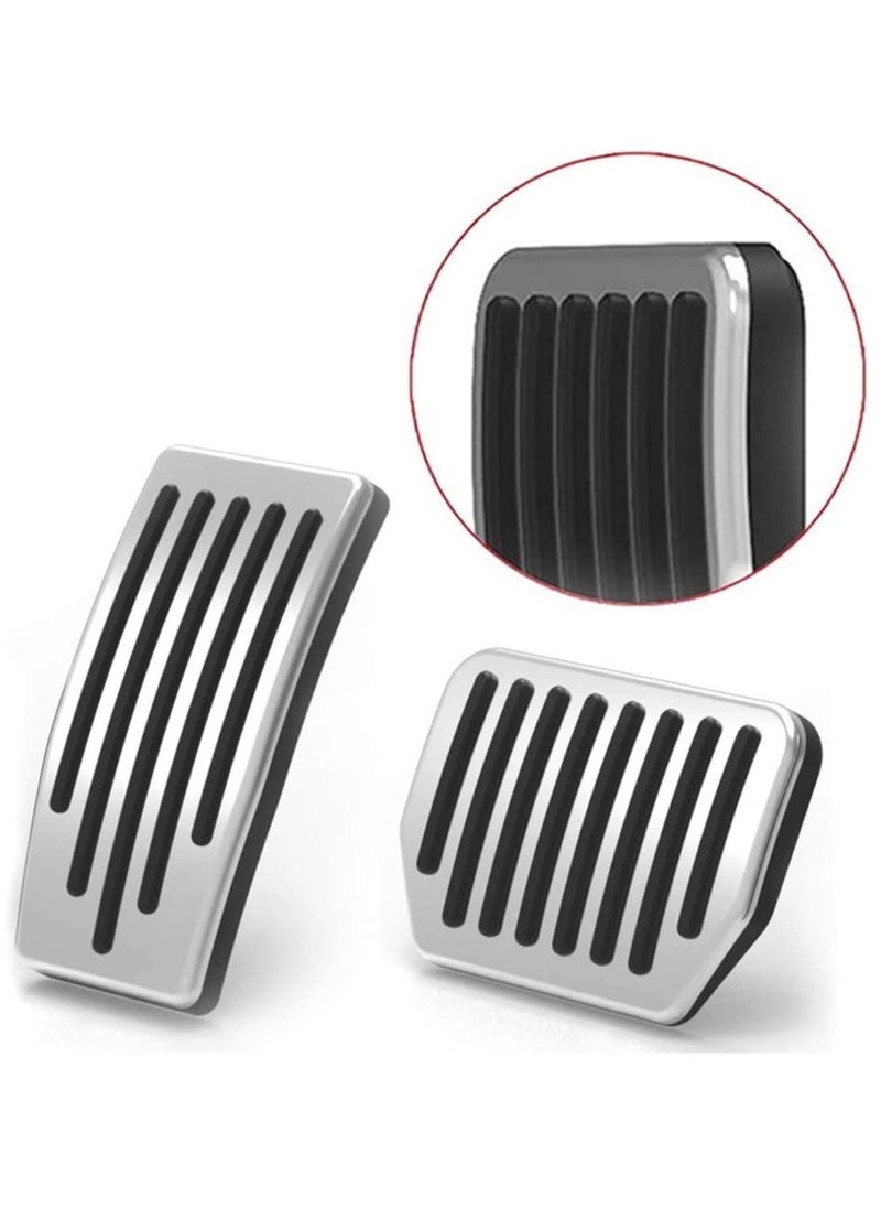 Generic Tesla Model 3 / Y Foot Pedals, Aluminum Alloy Non-Slip Replacement Accelerator and Brake Pedal, Set of 2(Silver) - Image 5