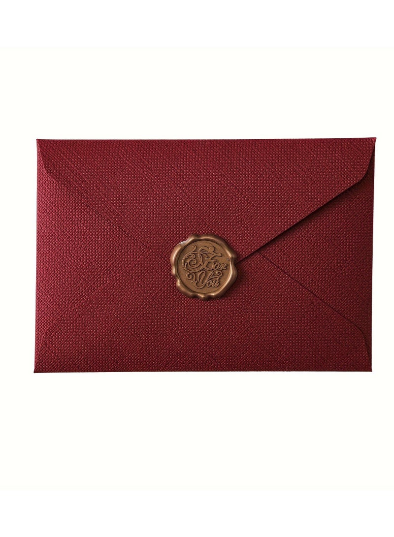 16Pcs Premium Linen Envelope Kit for Handwritten Love Letters & Birthday Cards - 3 Thick Envelopes + 10 Stationery Sheets + 3 Wax Seals Gift Set - Image 4