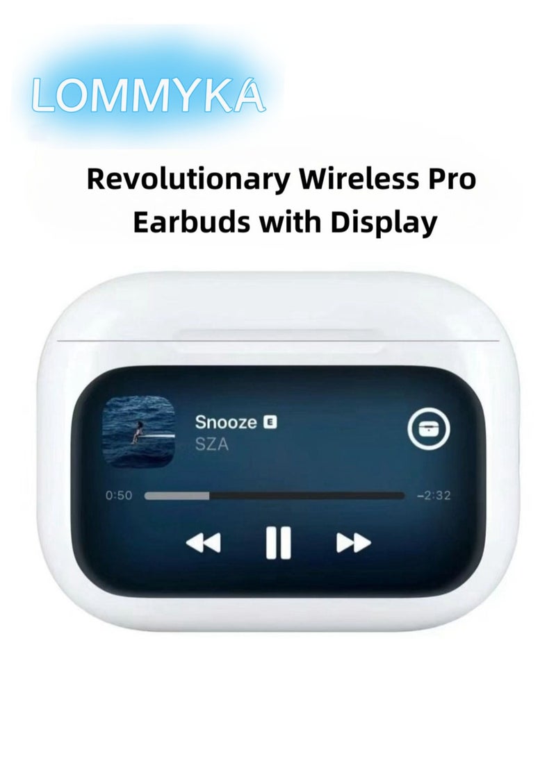 Lommyka - Revolutionary Wireless Pro Earbuds with Touchscreen – Compatible with AirPods & More! Professional-Grade True Noise Cancellation with Superior Sound Quality! Exclusive Launch Across the Web! - Image 1