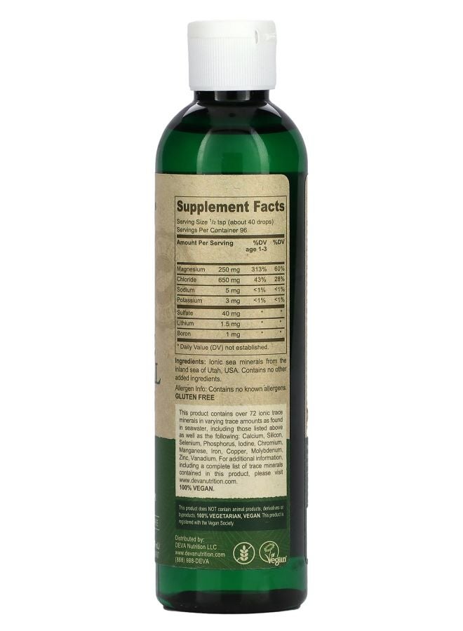 Deva Vegan Low Sodium Ionic Trace Mineral Drops  8 fl oz (237 ml) - Image 2