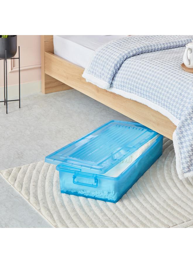 هوم بوكس صندوق تخزين متحرك أسفل السرير مع عجلة وغطاء - 35 لتر - Image 1