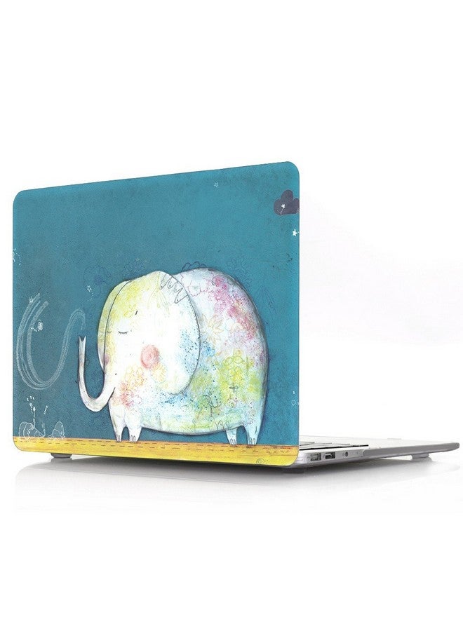 Moca The Cute ~Elephant [3 MAC Accessories FREE] for MacBook Air 13" 13.3 inch A1369 / A1466 / also fits New MacBook Air 13" 13.3 inch MQD32LL/A - Mid-2017 - Newest Version Release Matte Hard Shell Snap on Front & Back Case Cover - Image 4