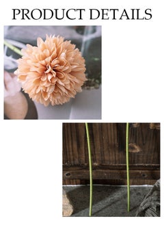 DUNISO 10 PCS Artificial Flowers Table Centerpieces Decor Fake Silk Flowers Bouquets Arrangement for Home Room Office Party Table Flowers Decoration Wedding Table Centerpieces  - Image 3