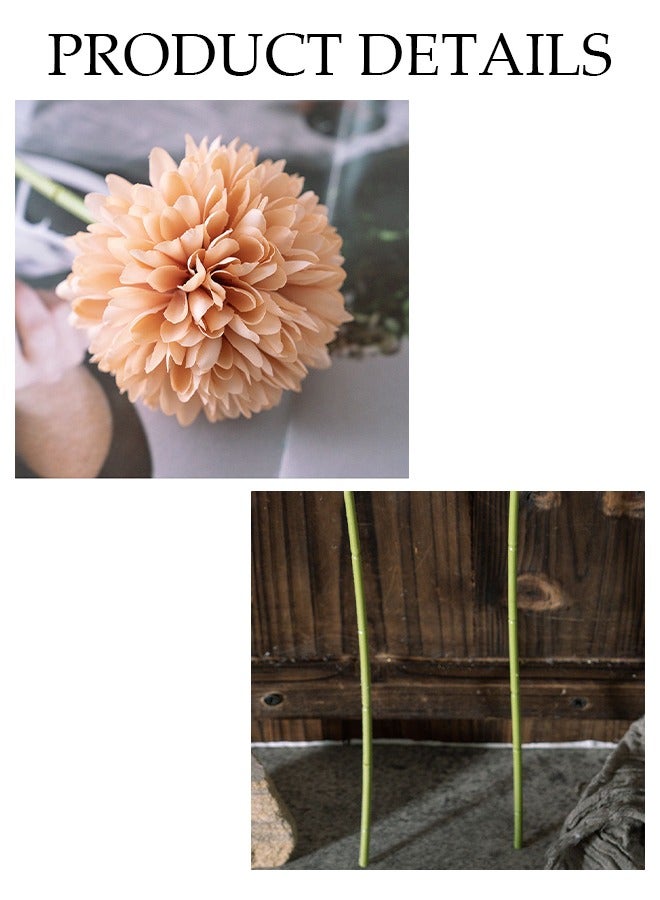 DUNISO 10 قطع من الزهور الاصطناعية لتزيين الطاولة المركزية باقات زهور حريرية وهمية لتزيين طاولة المنزل وغرفة المكتب والحفلات والزهور لتزيين طاولات الزفاف - Image 3