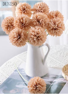 DUNISO 10 PCS Artificial Flowers Table Centerpieces Decor Fake Silk Flowers Bouquets Arrangement for Home Room Office Party Table Flowers Decoration Wedding Table Centerpieces  - Image 5