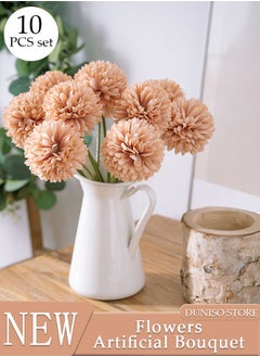DUNISO 10 PCS Artificial Flowers Table Centerpieces Decor Fake Silk Flowers Bouquets Arrangement for Home Room Office Party Table Flowers Decoration Wedding Table Centerpieces  - Image 1
