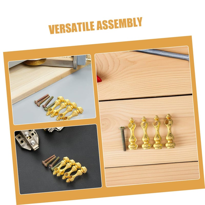 16Pcs Gourd Head Baluster Spindles for Metal Post Caps Glass Railing Furniture - Image 4