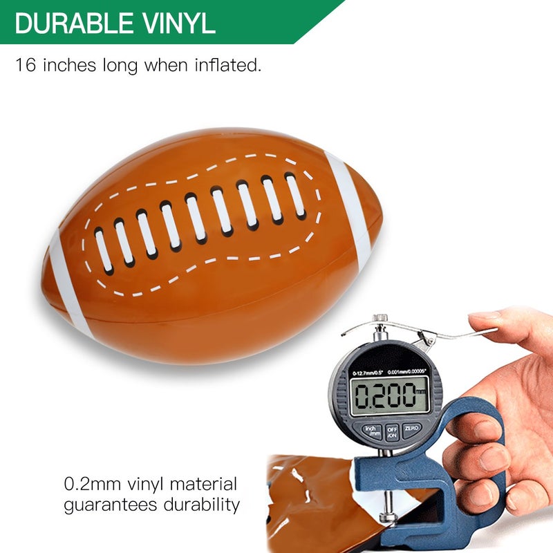 Novelty Place Giant Inflatable Football Set for Kids & Adults, 16 Inches (Pack of 12) - Image 2