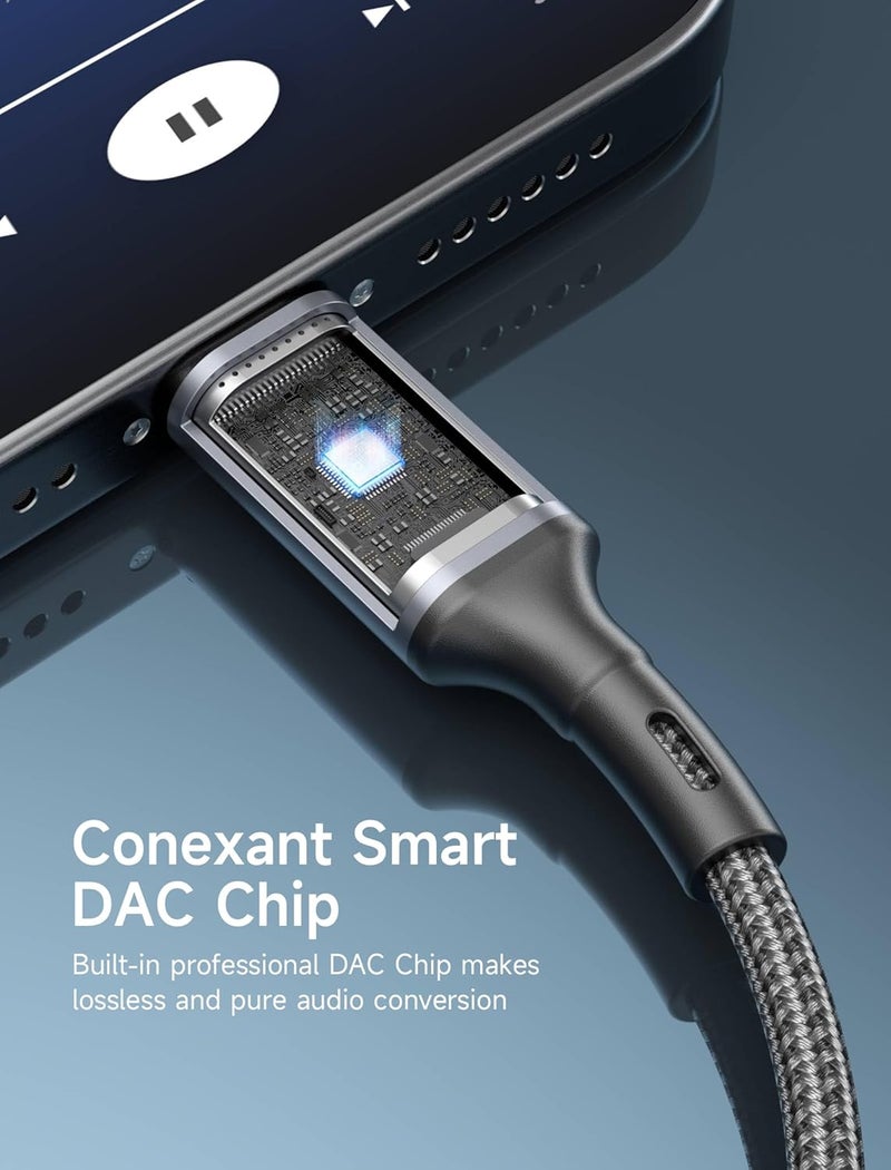 jsaux USB C to 3.5mm Audio Aux Cable 6.6ft, USB Type C to 3.5mm Headphone Stereo Car Cord Compatible with iPhone 17 16 15 Pro Max, Samsung Galaxy S24/S23 Ultra, Note 20/10 Plus, iPad Pro, Pixel 9/8 - Image 3