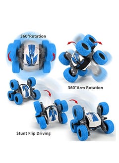 YelaJoy Waterproof RC Stunt Cars Remote Control Car Double Sided Driving 360 Degree Flips Rotating car Toy Gifts Presents for Boys and Girls Ages  - Image 2
