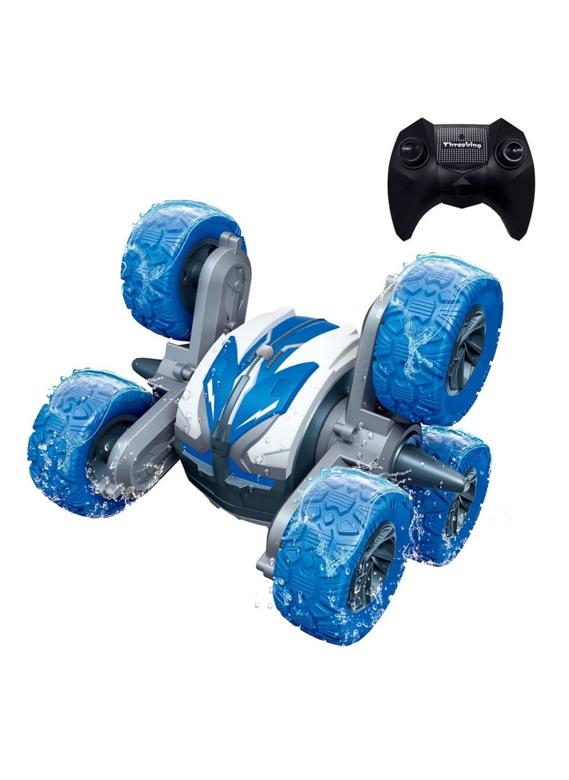 YelaJoy Waterproof RC Stunt Cars Remote Control Car Double Sided Driving 360 Degree Flips Rotating car Toy Gifts Presents for Boys and Girls Ages  - Image 1