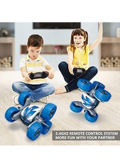 YelaJoy Waterproof RC Stunt Cars Remote Control Car Double Sided Driving 360 Degree Flips Rotating car Toy Gifts Presents for Boys and Girls Ages  - Image 4