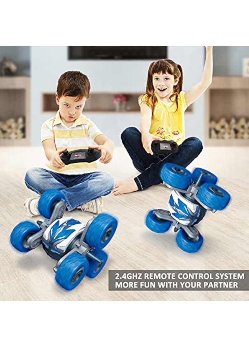 YelaJoy Waterproof RC Stunt Cars Remote Control Car Double Sided Driving 360 Degree Flips Rotating car Toy Gifts Presents for Boys and Girls Ages  - Image 4
