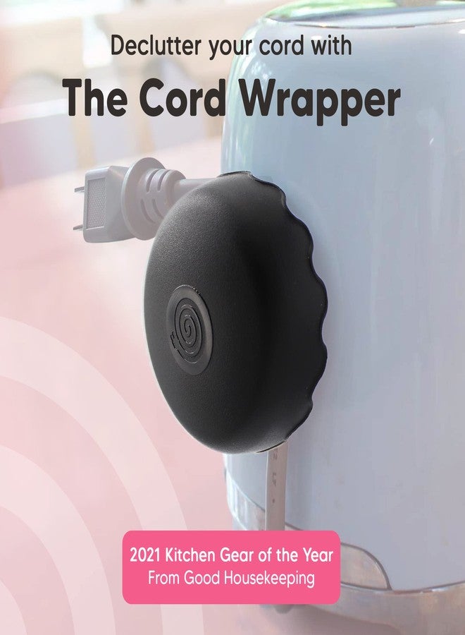 The Cord Wrapper 2 Pack - Power, Heat-Resistant Cord Wrappers for Kitchen Appliances, Computer, & More, 3 x 1.5 Inches, Stick On Cord Organizer for Appliances - Image 2