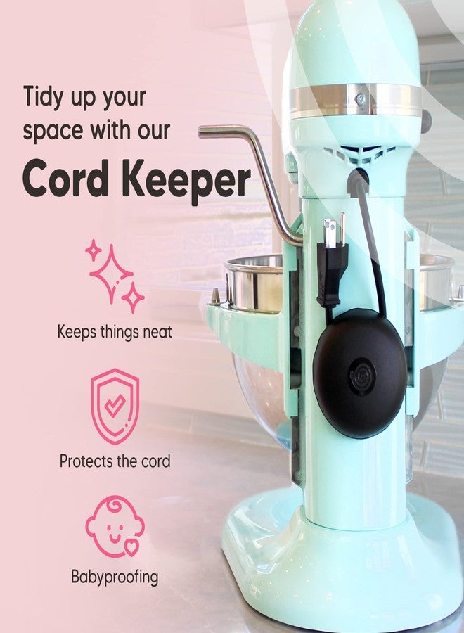 The Cord Wrapper 2 Pack - Power, Heat-Resistant Cord Wrappers for Kitchen Appliances, Computer, & More, 3 x 1.5 Inches, Stick On Cord Organizer for Appliances - Image 3