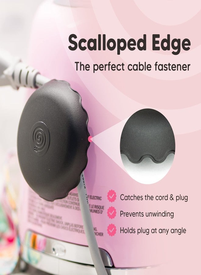 The Cord Wrapper 2 Pack - Power, Heat-Resistant Cord Wrappers for Kitchen Appliances, Computer, & More, 3 x 1.5 Inches, Stick On Cord Organizer for Appliances - Image 5