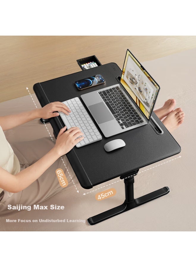 Xgear Bed Laptop Desk, Study Desk With Widened Reading Stand, Foldable And Height-adjustable, Children's Desk, Dormitory Study Small Table - Image 3
