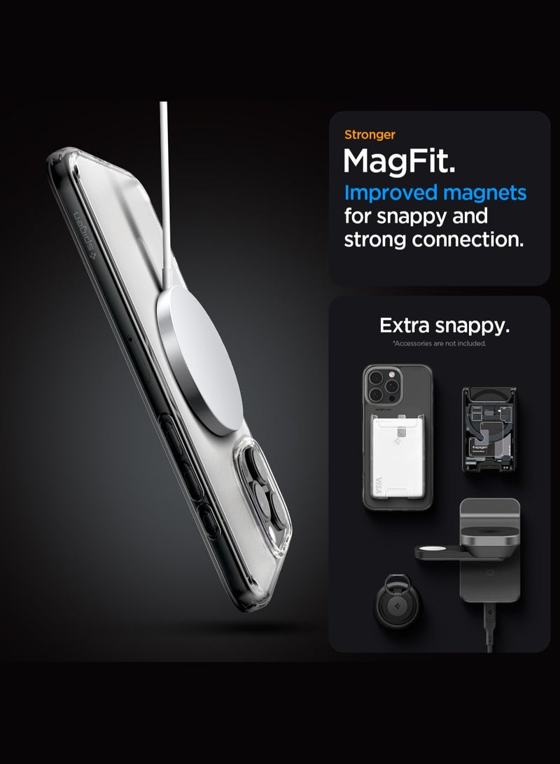 Spigen Ultra Hybrid MagFit for iPhone 16 Pro Case Cover with MagSafe (2024) Frost Clear - Image 5