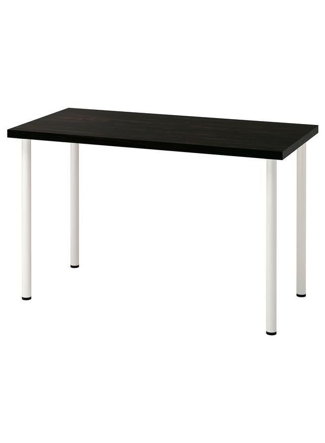 erorex Desk, Black-Brown/White, 120X60 Cm - Image 1