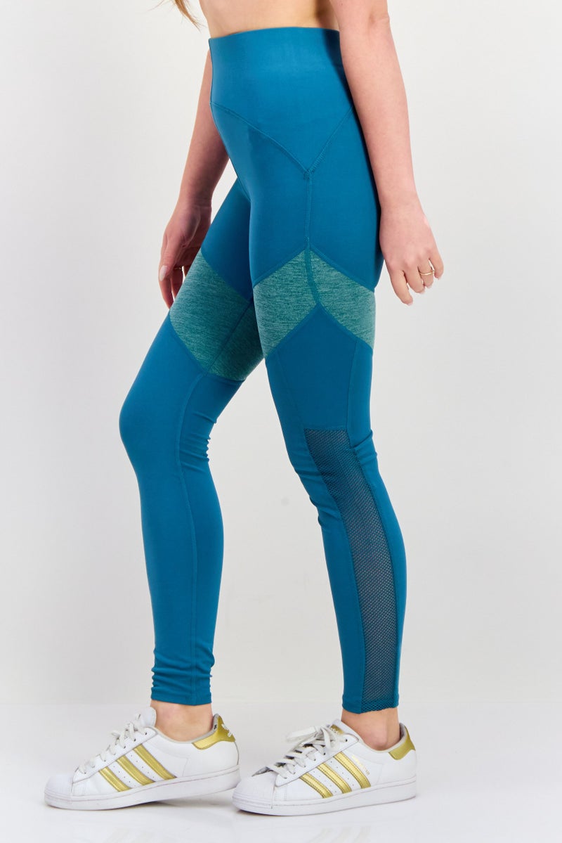 Tahari Sports Women Sportswear Fit Training Leggings, Blue - Image 2