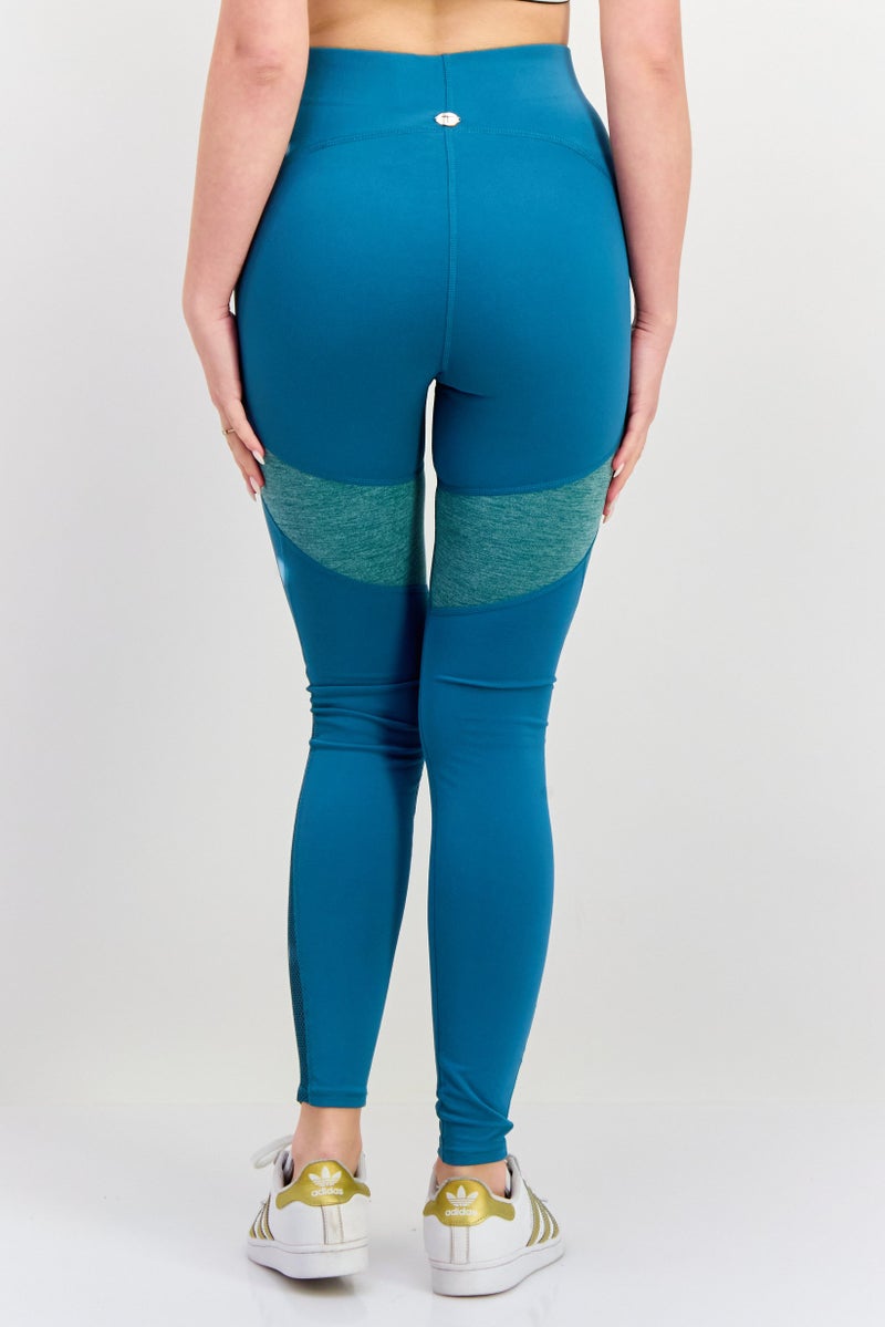 Tahari Sports Women Sportswear Fit Training Leggings, Blue - Image 4