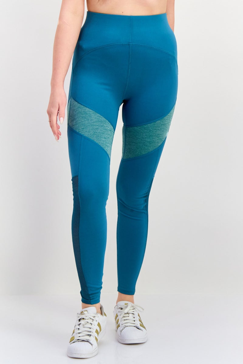 Tahari Sports Women Sportswear Fit Training Leggings, Blue - Image 1