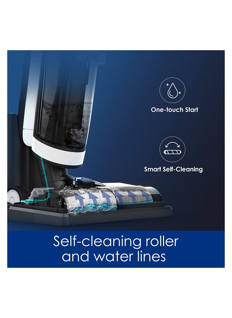 COOLBABY Cordless hardwood floor cleaner, lightweight wet and dry cleaner for multi-surface cleaning, with intelligent control system